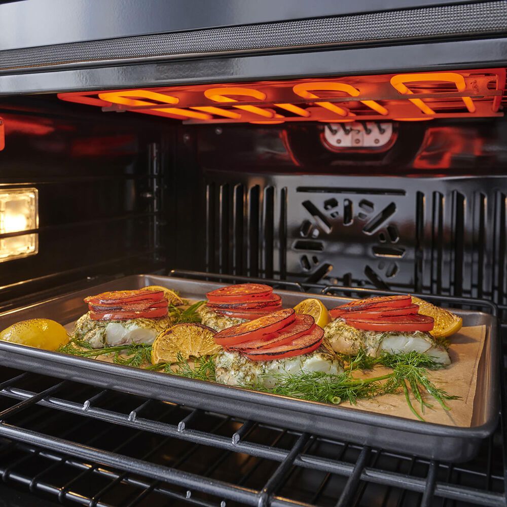 Monogram Statement 30&quot; Electric Single Wall Oven with Convection in Stainless Steel, , large
