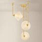 Troy Lighting Solara 3-Light Chandelier in Vintage Polished Brass, , large