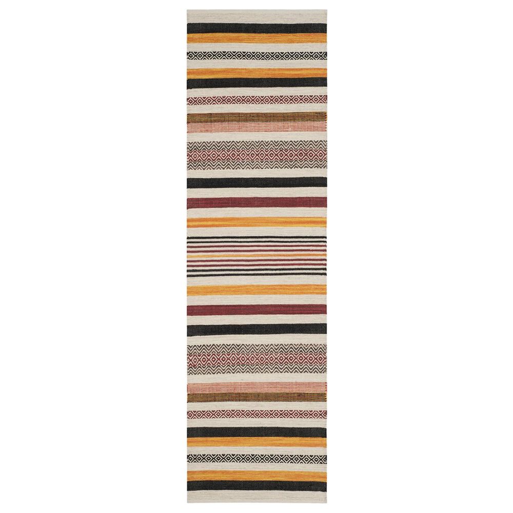 Safavieh Montauk 2"6" x 10" Red and Multicolor Runner, , large
