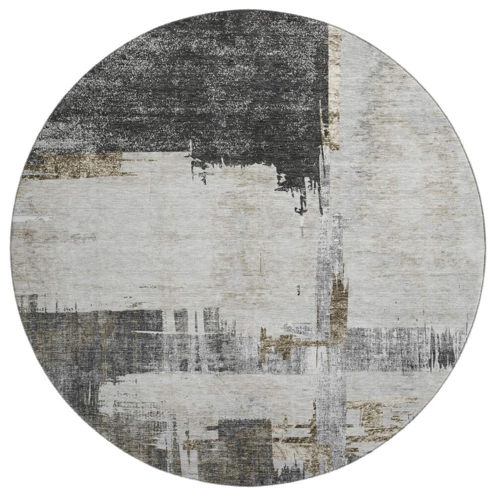 Dalyn Rug Company Trevi TV18 8" Round Gray Area Rug, , large