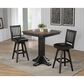 Radius Ashford Barstool with Brown Cushion in Black, , large