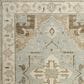 RIZZY Belmont 2" x 3" Grey, Brown, Ivory and Blue Area Rug, , large