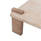 Classic Home Ruare 40" Square Coffee Table in Distressed Brown, , large