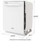 Whirlpool 24" Built-In Bar Handle Dishwasher with 47 Decibel in White, , large