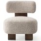 Furniture of America Carson Accent Chair in Cinnamon Sprinkle, , large