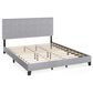 HOMLUX Laval California King Upholstered Platform Bed Frame in Glacier, , large