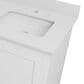 Lexora Home Dukes 48" Double Bathroom Vanity in White with 2 cm White Quartz Top and Rectangular Sinks, , large