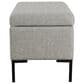 Kinfine Medium Metal Storage Bench in Gray, , large