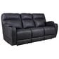 HomeStretch Jaguar Triple Power Reclining Sofa in Graphite, , large