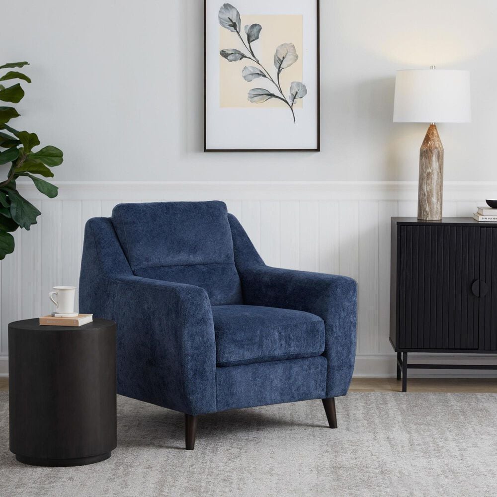 LumiSource Carly Accent Chair in Blue, , large
