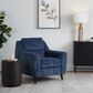 LumiSource Carly Accent Chair in Blue, , large
