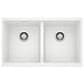 Blanco Precis 30" Equal Double Bowl Kitchen Sink in White, , large