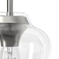 Hunter Vidria 7.25" 1-Light Mini Pendant in Brushed Nickel, , large