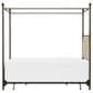 Richlands Furniture McArthur Queen Metal and Upholstered Canopy Bed in  Brown and Bronze, , large