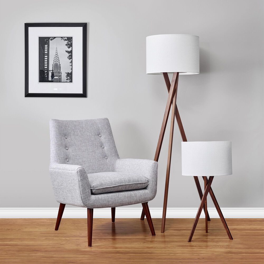 Adesso Brooklyn Table Lamp in Walnut, , large