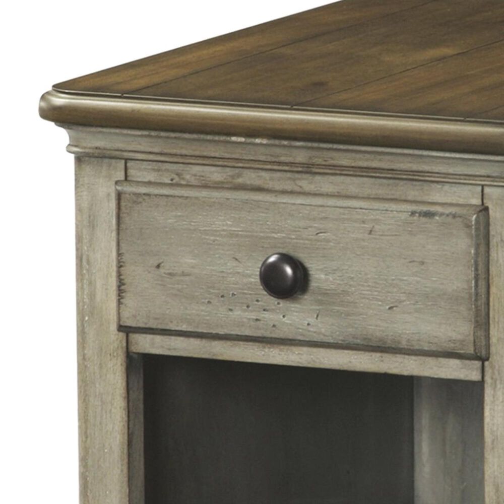 Flexsteel Plymouth Chairside Table in Whitewash, , large