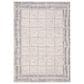 Jaipur Eva Quadrant 5" x 8" Silver Cloud, Moonstruck, Pastel Parchment, Almond Peach and Licorice Area Rug, , large