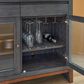 Flexsteel Waterfall 3-Drawer Buffet in Deep Ebony and Dark Brown, , large