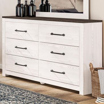 Ashley Gerridan 6 Drawers Dresser in White and Gray, , large