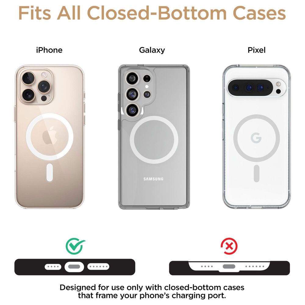 Hypercel 2-in-1 Universal Crossbody Phone Strap and Charging Cable in Black, , large