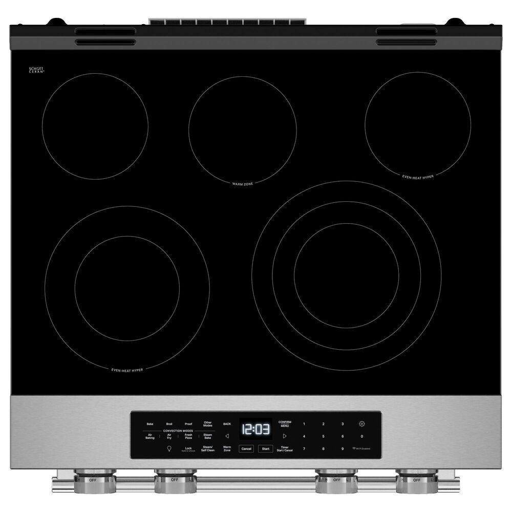 KitchenAid 5.3 Cu. Ft. Smart Slide-in Electric Range in Fingerprint Resistant Stainless Steel, , large