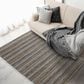 L&R Resources Earth 7"9" x 9"9" Black, White and Tan Area Rug, , large