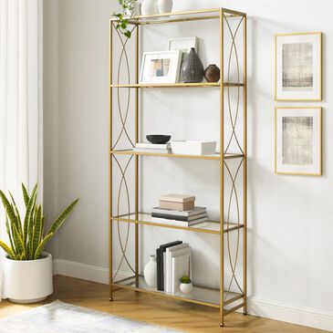 Crosley Furniture Helena Etagere in Gold, , large