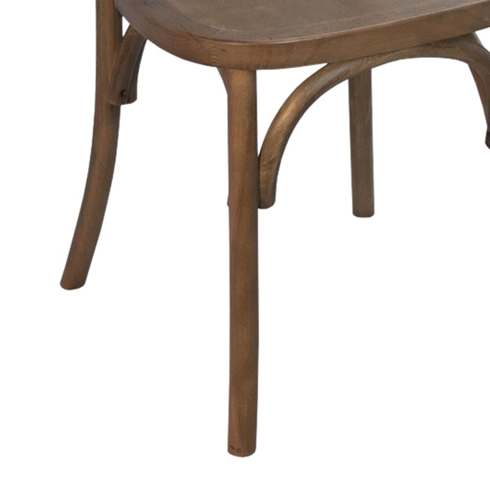 Flash Furniture Advantage XBack Dining Side Chair in Light Brown NFM