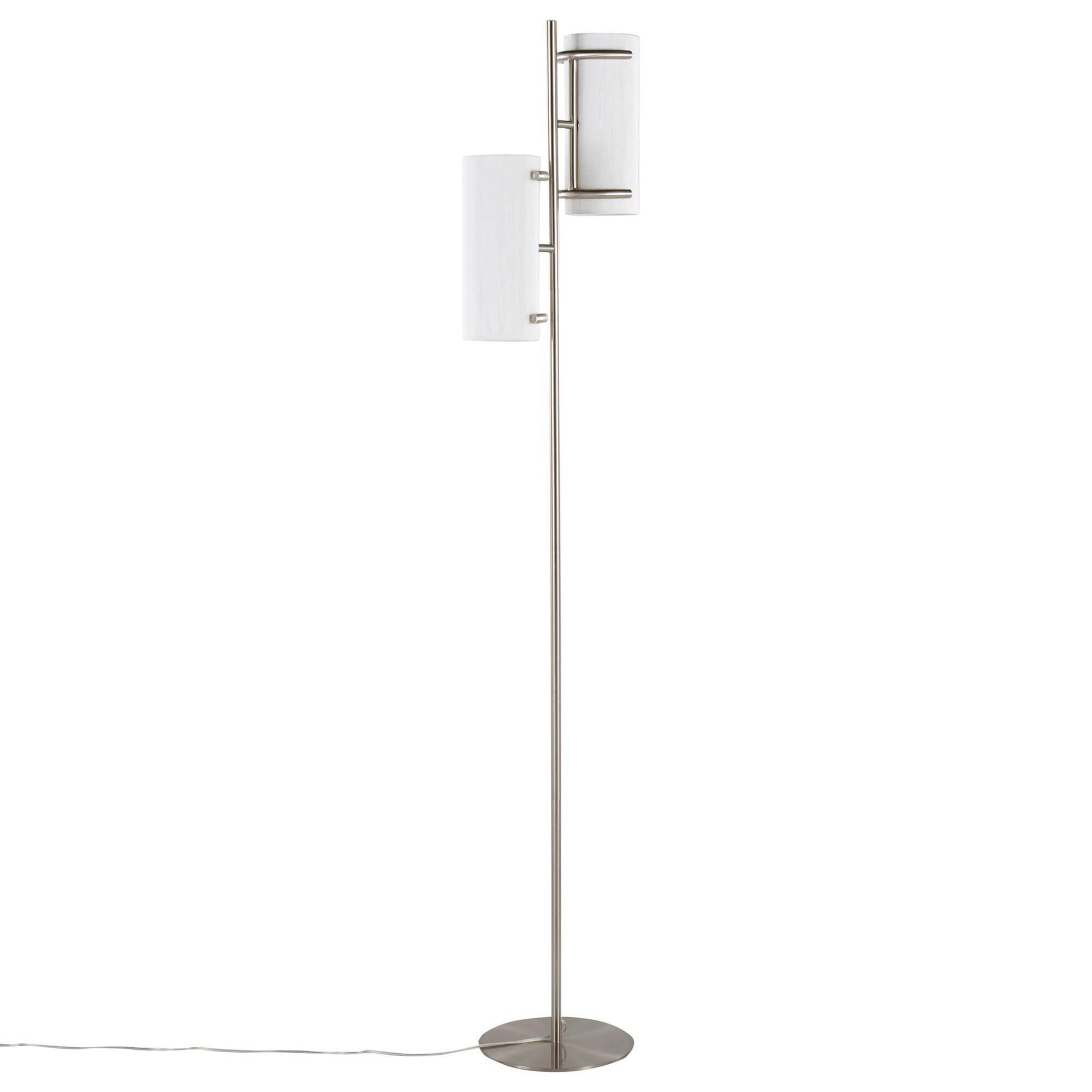 Grandview Gallery Rhonda Floor Lamp in Brushed Nickel NFM