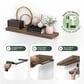 HOMLUX 35" Wall Mounted Floating Shelf with Invisible Brackets in Retro Brown (Set of 2), , large