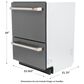 Cafe 24" Double Drawer Dishwasher in Matte Black, , large