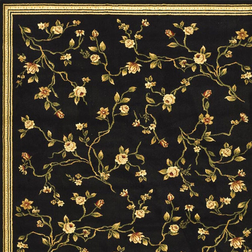 Safavieh Lyndhurst 2&#39;3&quot; x 20&#39; Black and Green Runner, , large