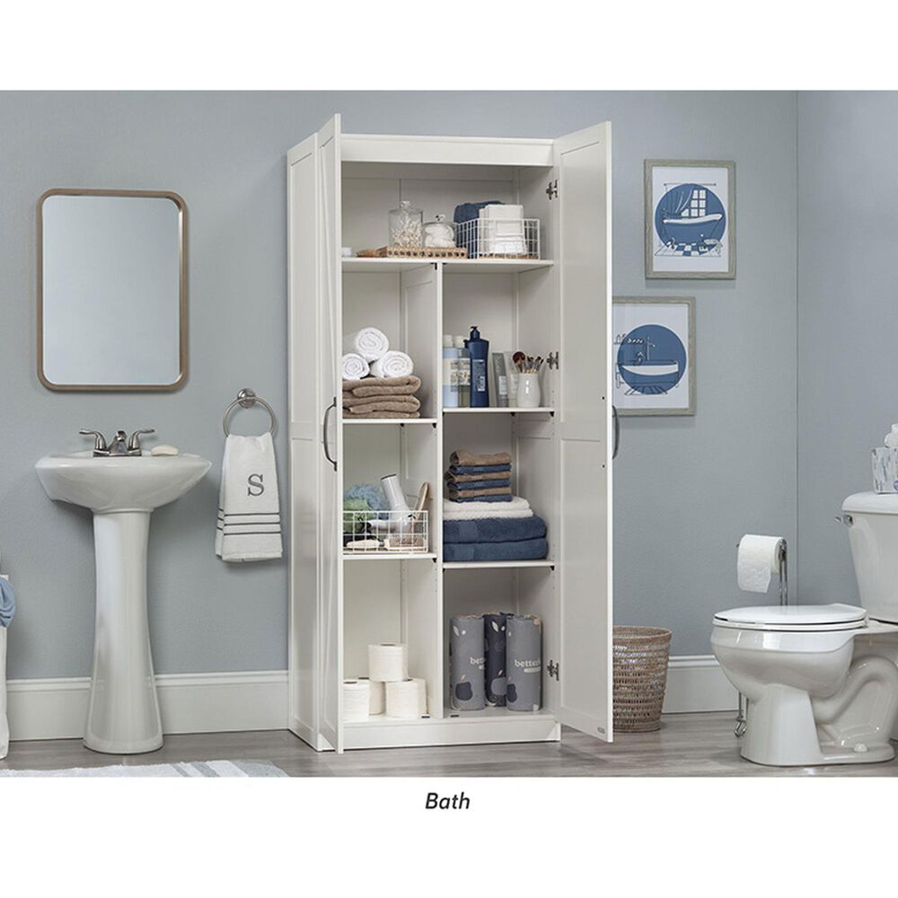 Sauder Select 16" 2-Door Storage Cabinet in White, , large