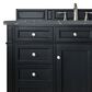 James Martin Vanities Brittany 48" Single Bathroom Vanity in Black Onyx with 3 cm Parisien Bleu Quartz Top and Rectangular Sink, , large