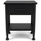 Riverside Furniture Calhoun 1-Drawer Nightstand in Ebony Whiskey Oak with USB Ports, , large