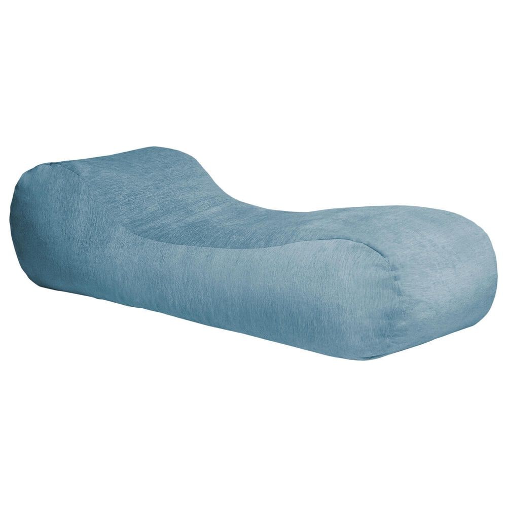 Jaxx Arlo Chaise Lounge Bean Bag Chair in Turquoise, , large