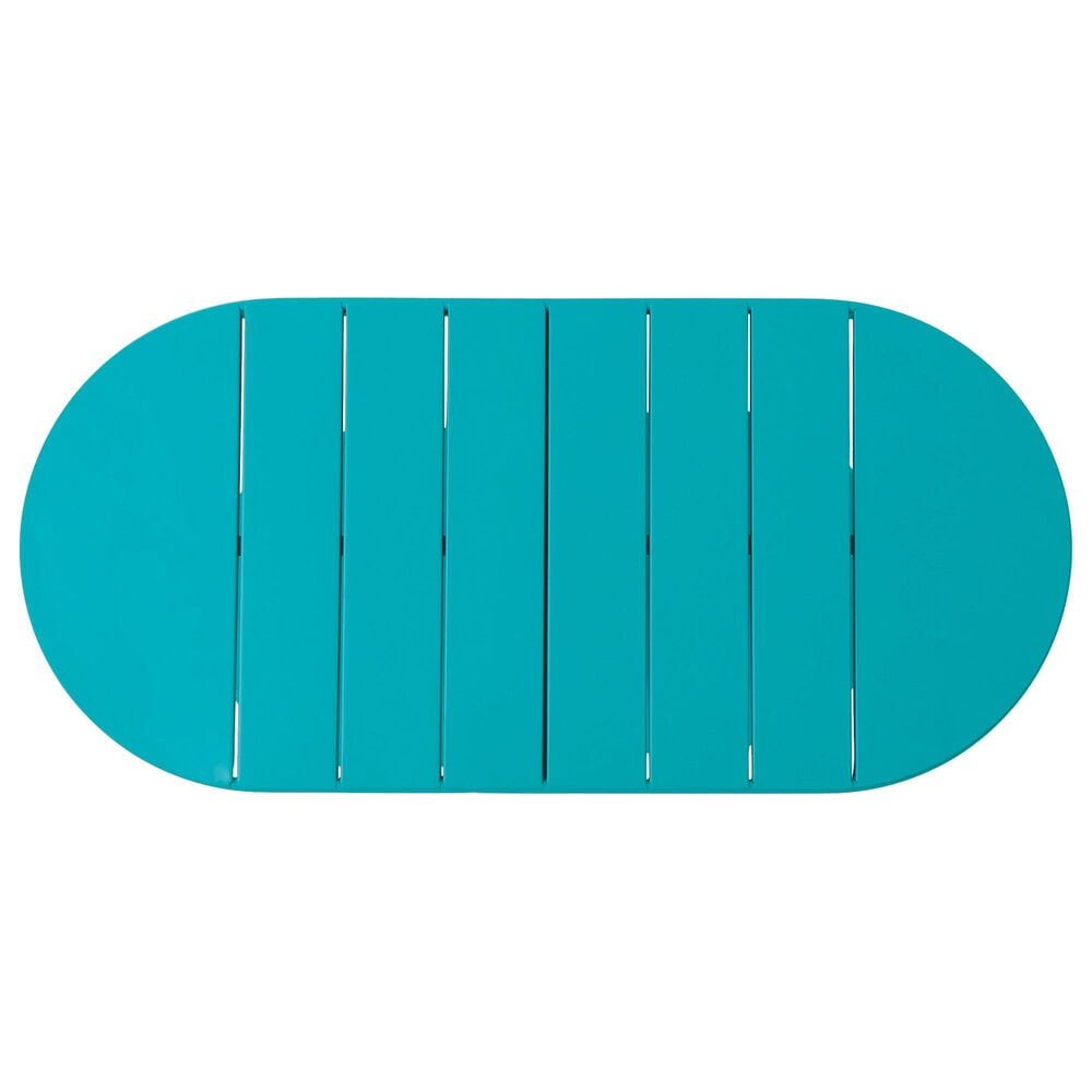 Hearth and Haven Santa Monica 3-Piece Outdoor Bistro Set in Teal, , large