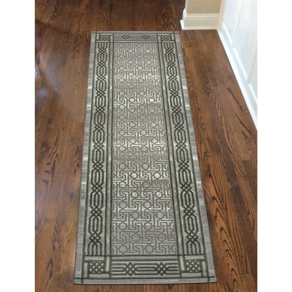 Radici USA Davide Southwestern 2&#39;2&quot; x 7&#39;7&quot; Green Area Rug, , large