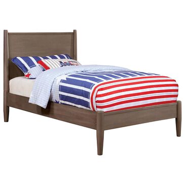 Furniture of America Lennart Twin Bed in Gray, , large