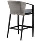 Armen Living Aileen Patio Bar Stool in Dark Gray, , large