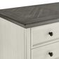 Wycliff Bay Hartford 3-Piece L-Shaped Desk with Lateral File Set in Antique White and Gray, , large