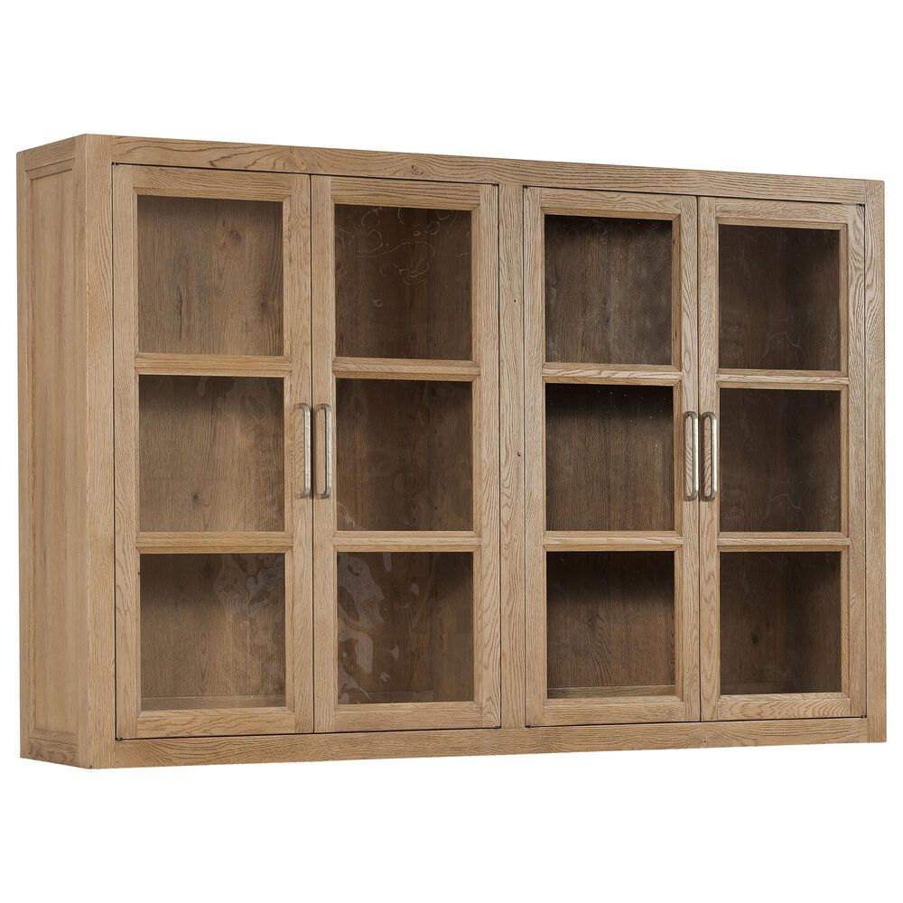 Hooker Furniture Driftwood Display Sideboard with Hutch in Buckboard, , large