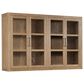 Hooker Furniture Driftwood Display Sideboard with Hutch in Buckboard, , large