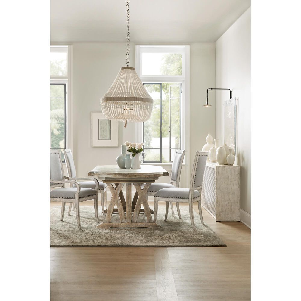 Hooker Furniture Boheme Vitton Upholstered Side Chair with Grey Cushion in Mercantile White &#40;Set of 2&#41;, , large