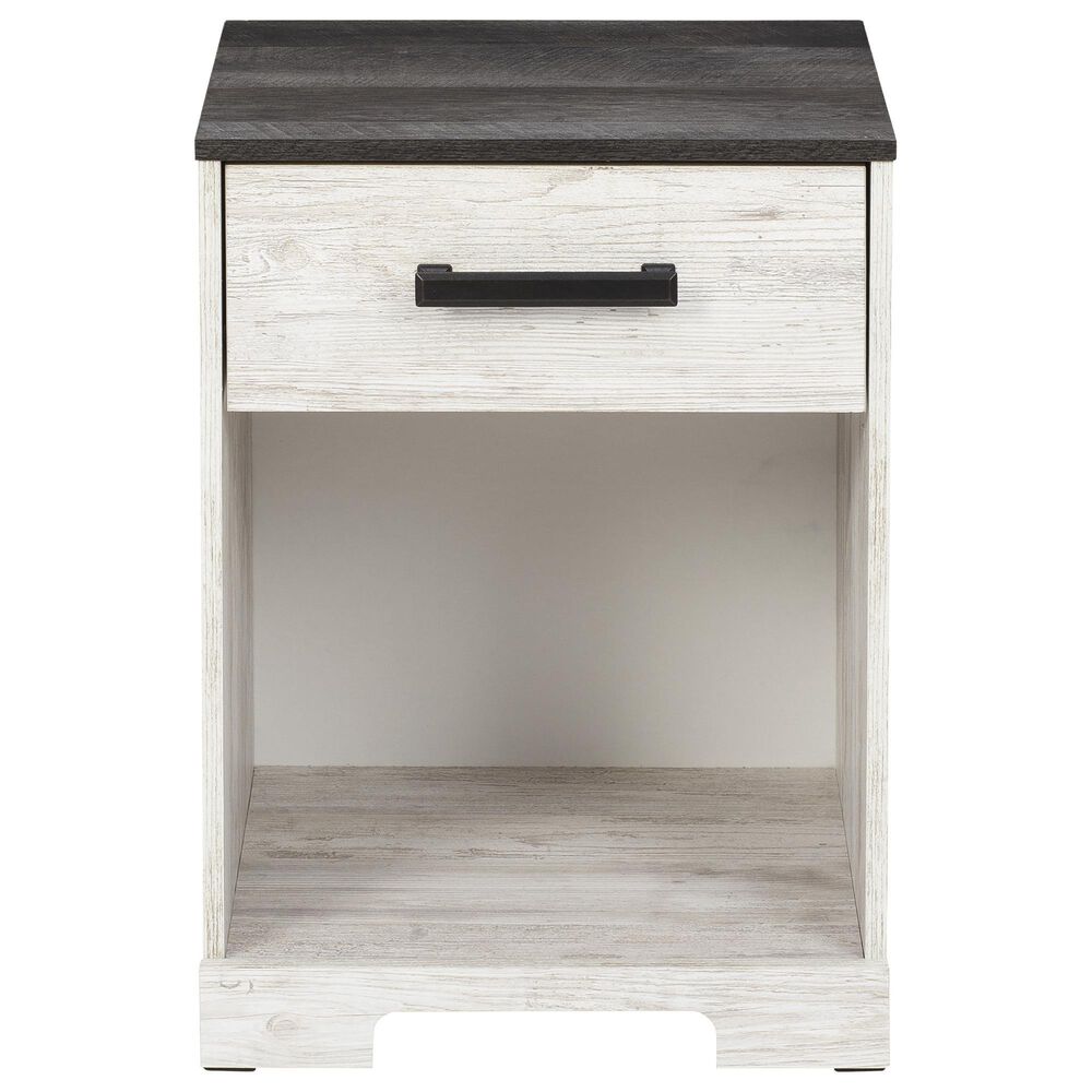 Ashley Shawburn 3-Piece Queen Bedroom Set in Whitewash and Charcoal Gray, , large