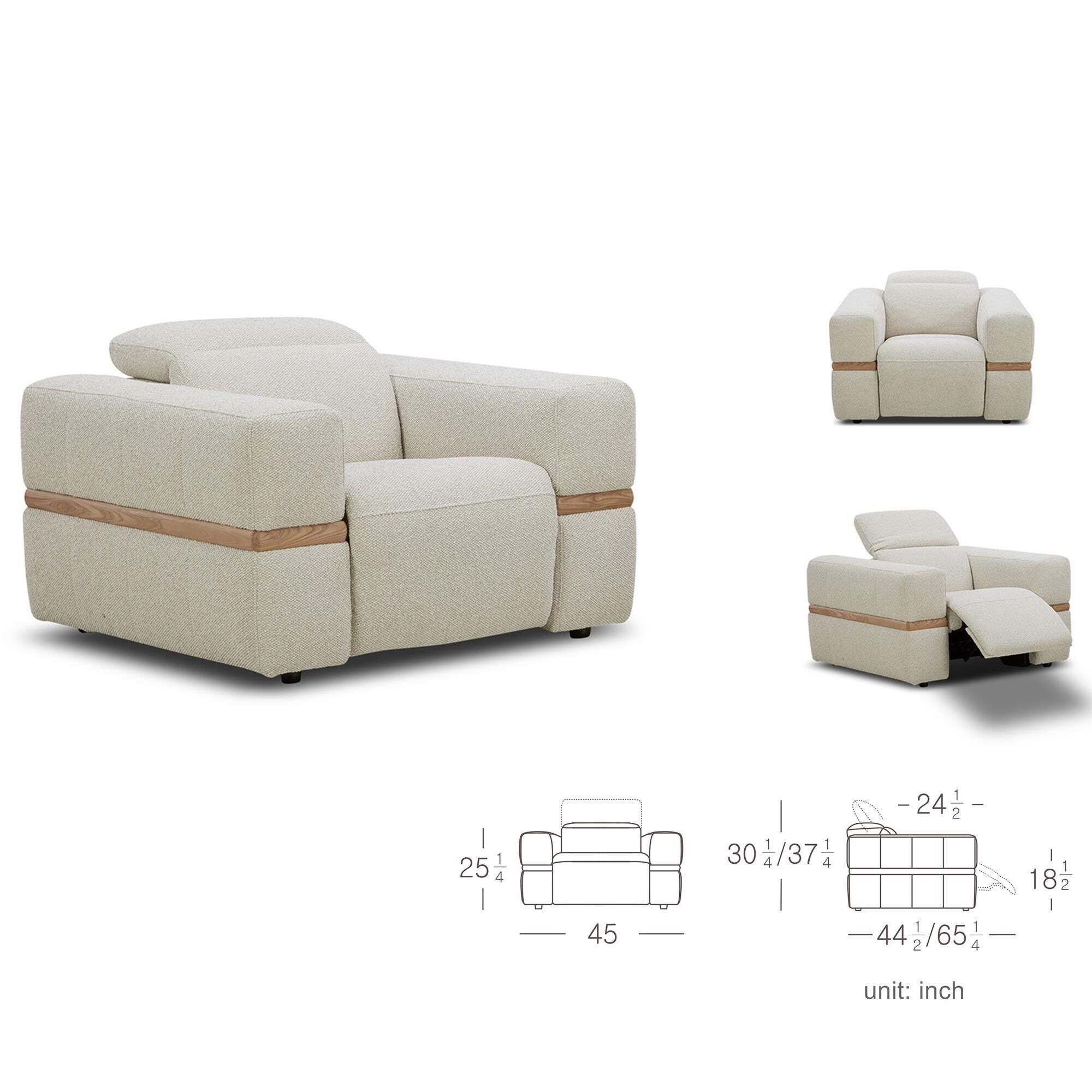 Interlochen Power Recliner in Linen