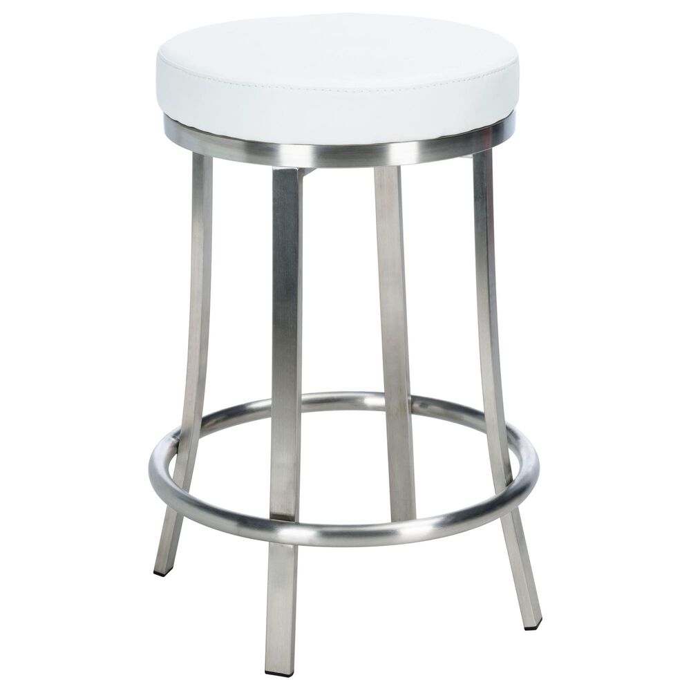 Safavieh Dawson Swivel Counter Stool in White, , large