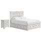 Ashley Makidern 2 Piece Queen Storage Bedroom Set with Six Drawers in Whitewash, , large