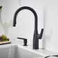 Blanco Rivana Pull-Down Kitchen Faucet 1.5 GPM in Matte Black, , large