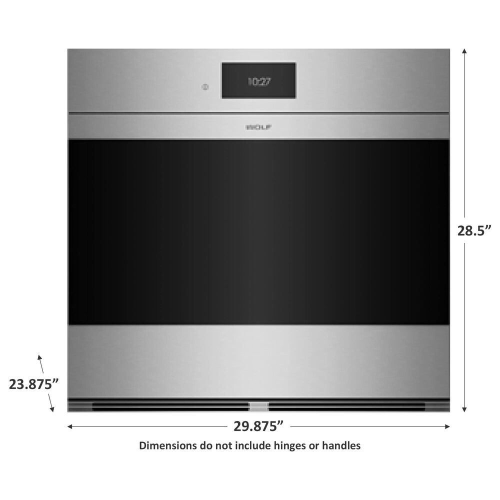 Wolf 30&quot; M Series Contemporary Built-In Single Electric Wall Oven with Convection in Stainless Steel, , large